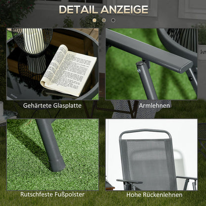 Outdoor furniture set, garden bistro dining table and chairs, durable and easy to clean