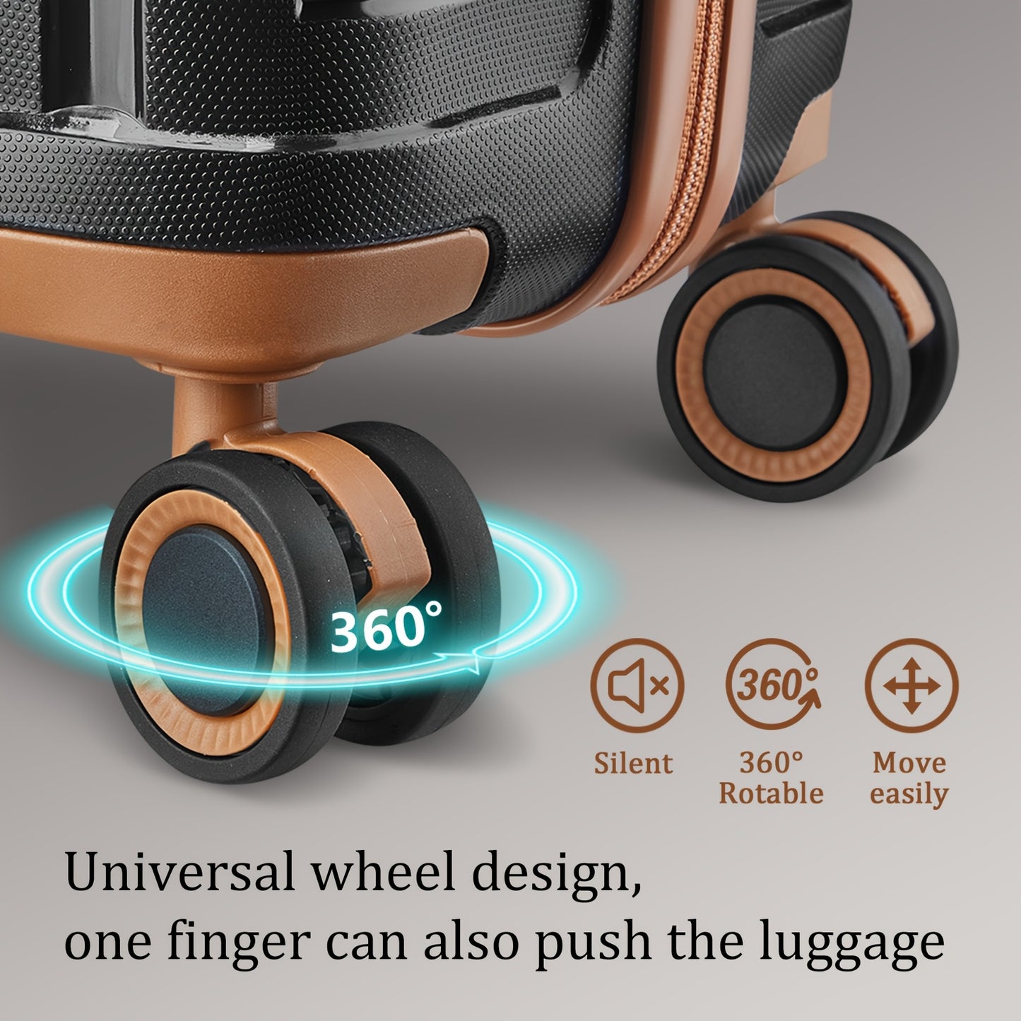 Kofferset – Reiskoffer Set – Handbagage – Trolley – Ruimbagage – ABS Hardcase – TSA Slot – 20/24/28 Inch – Lichtgewicht – 360° Spinner Wielen – Inclusief Reistas – Telescopisch Handvat – Zwart