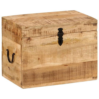 Opbergdoos Hout – Opbergbox – Opbergkist – Organizer – Opbergbak – Massief Mangohout Brun – Compact Formaat 39x28x31 cm – Duurzame Natuurlijke Waxafwerking
