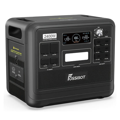 Powerbank – Draagbare Oplader – Externe Batterij – Mobiele Accu – Noodstroom – 2048Wh/640000mAh Capaciteit – 2400W Hoog Vermogen – LiFePO4 Batterij Zwart
