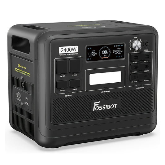 Powerbank – Draagbare Oplader – Externe Batterij – Mobiele Accu – Noodstroom – 2048Wh/640000mAh Capaciteit – 2400W Hoog Vermogen – LiFePO4 Batterij Zwart