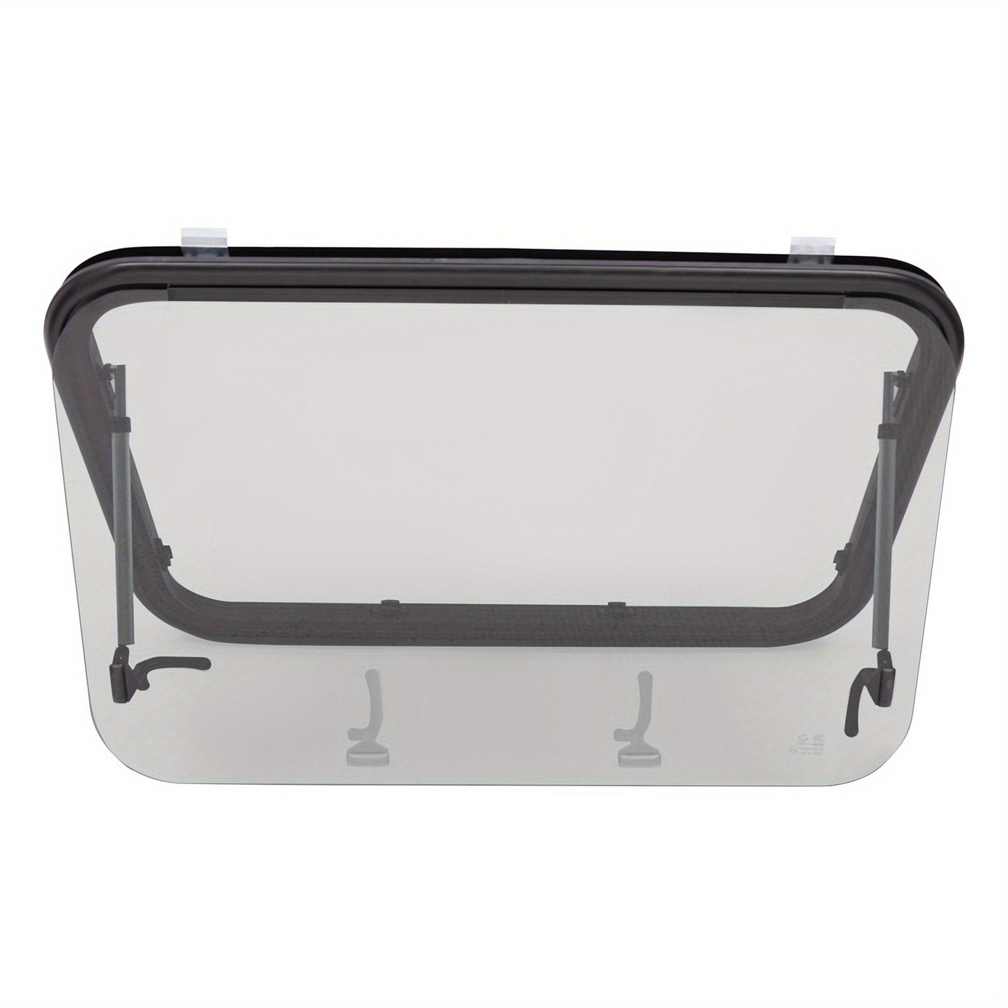 Camperraam – Uitzetraam – Caravanraam – Ventilatieraam – Nooduitgangraam – Aluminium – 4mm Gehard Glas – 91x56 cm – 65° Openend