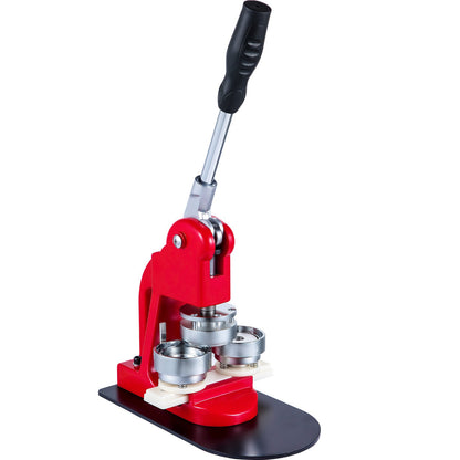 Button Maker – Button Pers – Badge Maker – Pin Maker – Knop Machine – Compleet Pakket Met 1000 Onderdelen – Robuust Gietijzer Frame