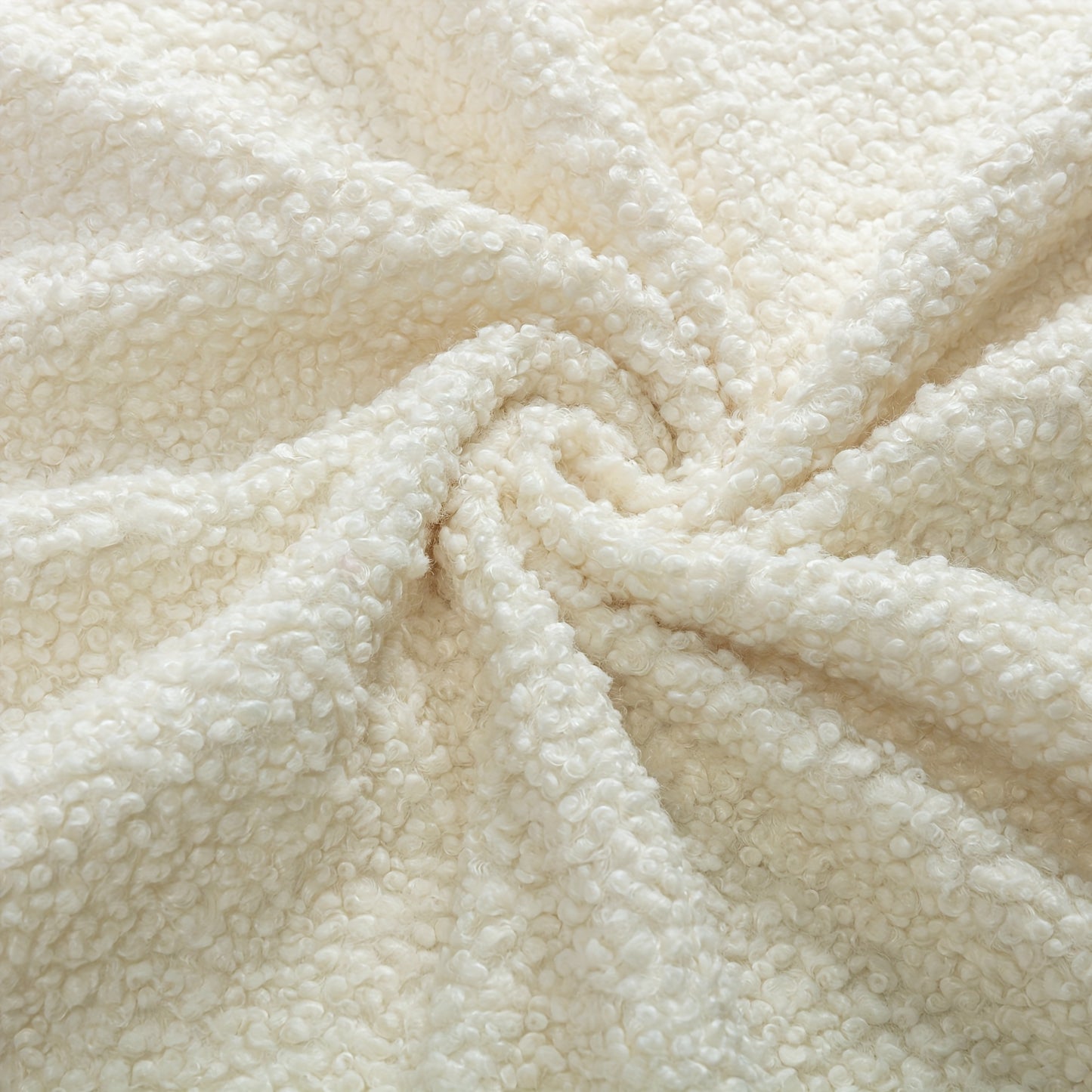 Pluche “Corgi” Crèmekleurige Schommelstoel – Luxe Hoge Rugleuning & Ergonomische Lendensteun, Zachte Bekleding & Stevig Metaalframe – Eenvoudige Montage voor Woonkamer, Slaapkamer, Kantoor of Patio