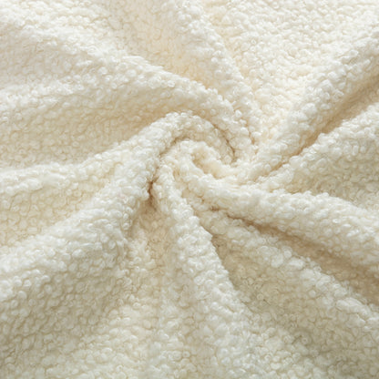 Pluche “Corgi” Crèmekleurige Schommelstoel – Luxe Hoge Rugleuning & Ergonomische Lendensteun, Zachte Bekleding & Stevig Metaalframe – Eenvoudige Montage voor Woonkamer, Slaapkamer, Kantoor of Patio