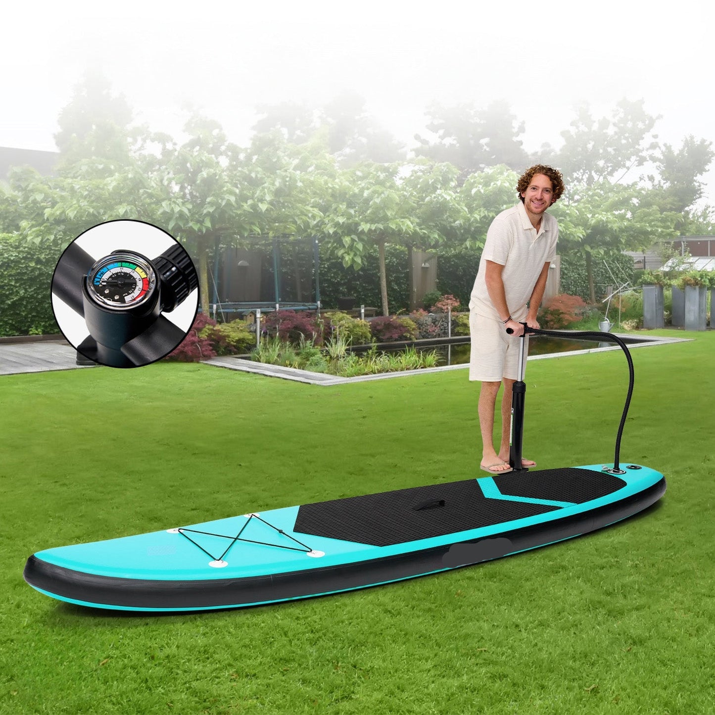 Opblaasbare SUP Board – Stand Up Paddleboard – Paddle Board – SUP Plank – 320x84x15 Cm – Max 150 Kg – PVC & EVA - QUORE
