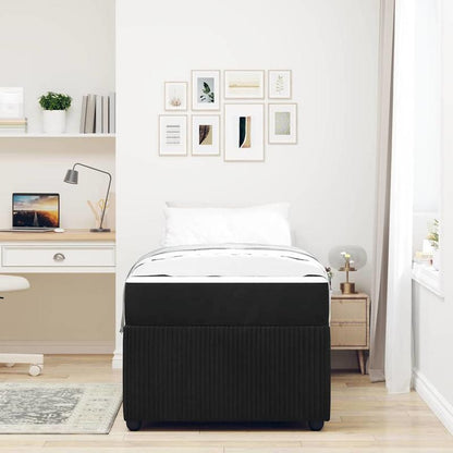 Bedframe – Bed – Bedframe Met Matras – Eenpersoonsbed – Platformbed – Zwart – Twinsize 80x200 cm – Met Matras Inclusief – Metalen Stijlvol Frame