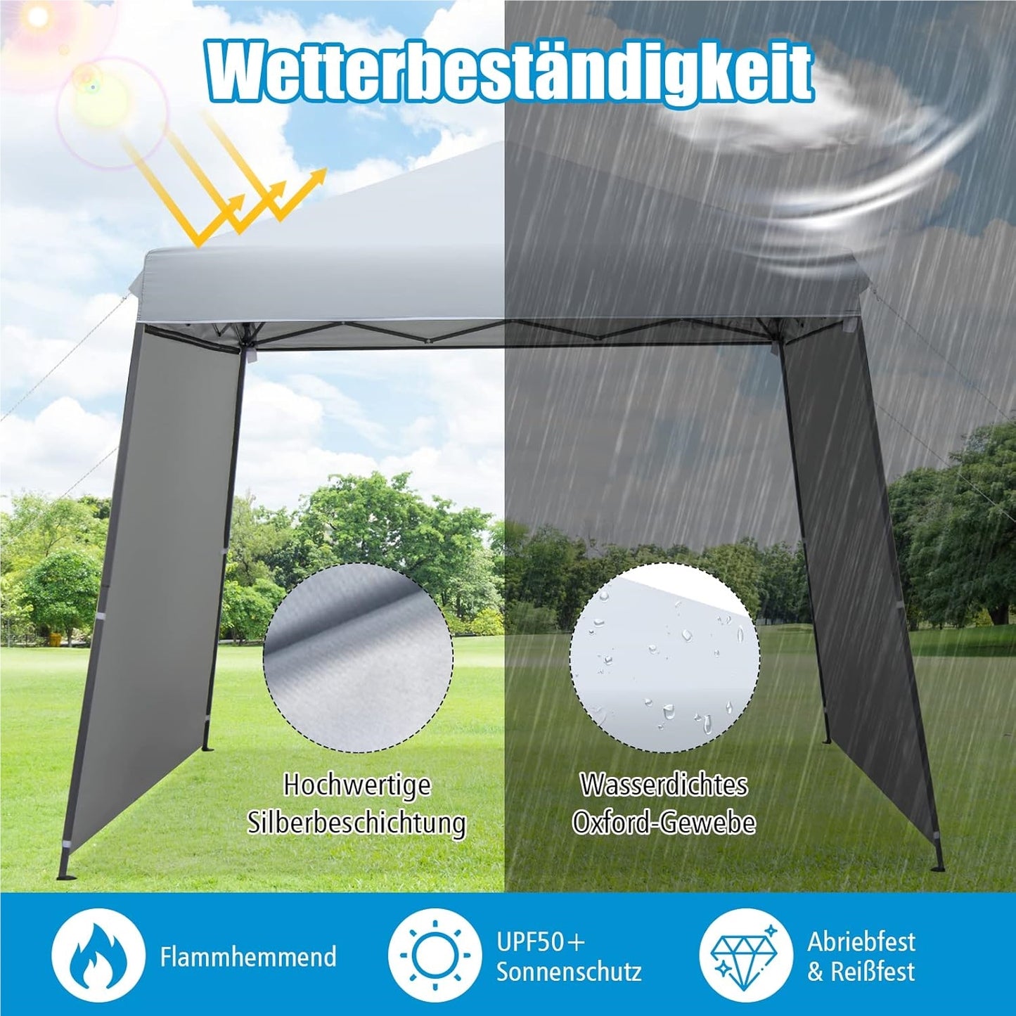 Partytent – Paviljoen – Tuintent – Feesttent – Pop-Up Tent – 3x6 Meter – Waterdicht – UV-Bescherming 50+