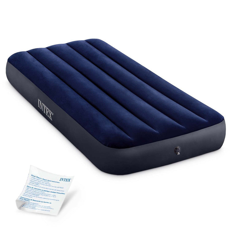 Opblaasbare Luchtmatras – luchtbed – slaapmat – luchtbedje – campingmatras – 191x76x25 cm – duurzaam PVC met fluwelen bovenkant