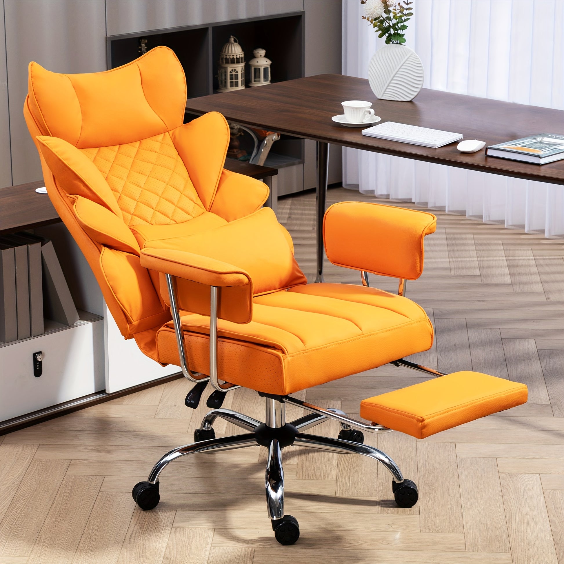 Ergonomische Bureaustoel – Gamestoel - Comfortabele Bureaustoel – Stevige Bureaustoel – Verstelbare Bureaustoel – Metalen Frame – Lendensteun - Zwart - QUORE