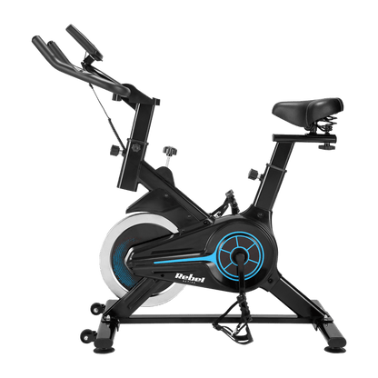 Spinningfiets – Hometrainer – Fitnessfiets – Indoorbike – Trainingsfiets – Verstelbaar Zadel en Stuur – LCD Scherm met Hartslagmeter