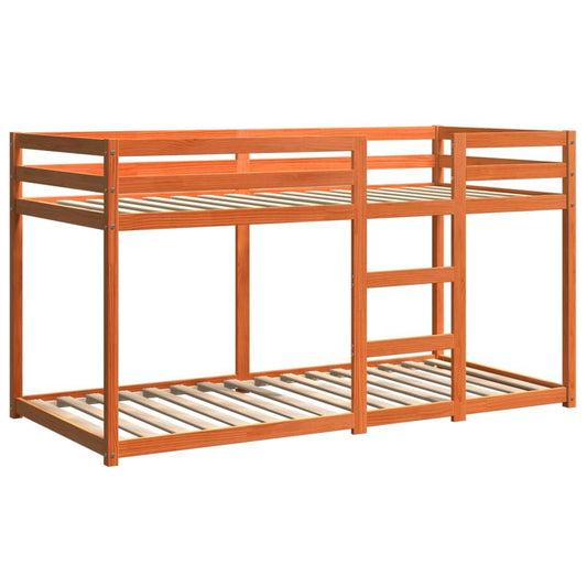Hoogslaper – Stapelbed – Stapelbedden – Kinderbed – Eenpersoonsbed – Massief Houten Frame – Met 2 Ruime Laden – 75x190 cm – Europees Design