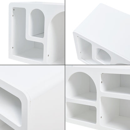 Tv-meubel – TV Kast – TV Dressoir – TV Meubel – Media Meubel – Wit – MDF – 140x40x48 cm – Ruime Opbergruimte