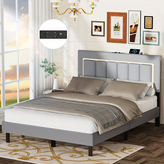 Gestoffeerd Bed C086 – 90x200 cm – Modern en Minimalistisch met Functionele Opbergruimte, Eenvoudige Montage