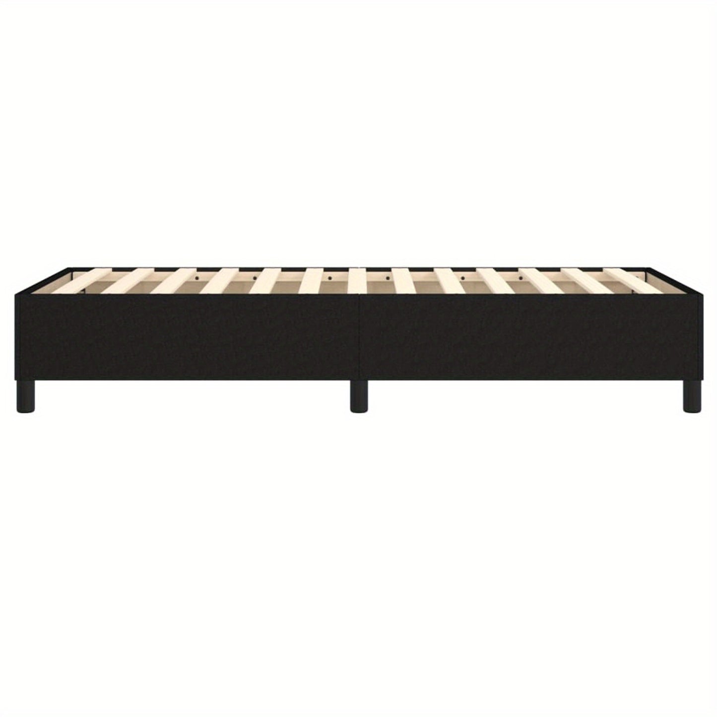 Bed frame without mattress Black 100x200 cm fabric, Bed Frame with Slat Support Platform Bed Frame (without Mattress) for Bedroom