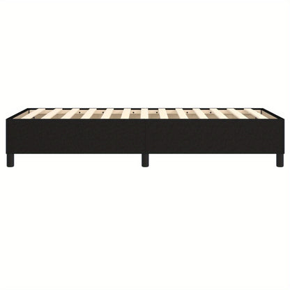 Bed frame without mattress Black 100x200 cm fabric, Bed Frame with Slat Support Platform Bed Frame (without Mattress) for Bedroom