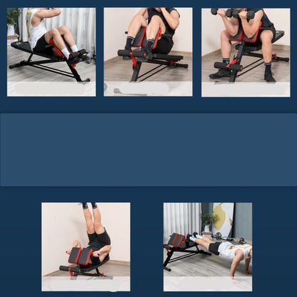 Trainingsbank – Fitnessbank – Krachtbank – Workoutbank – Verstelbaar Kussen – Stalen Frame - QUORE