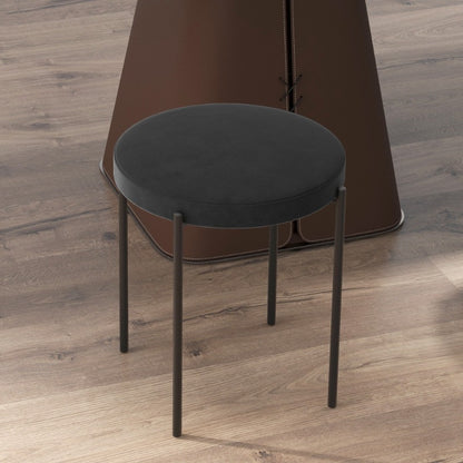 Barkruk – Stapelbare Kruk – Barstoel – Eetkamerstoel – Keukenkruk – Velvet Zitting – Zwart Metalen Frame – Set Van 4