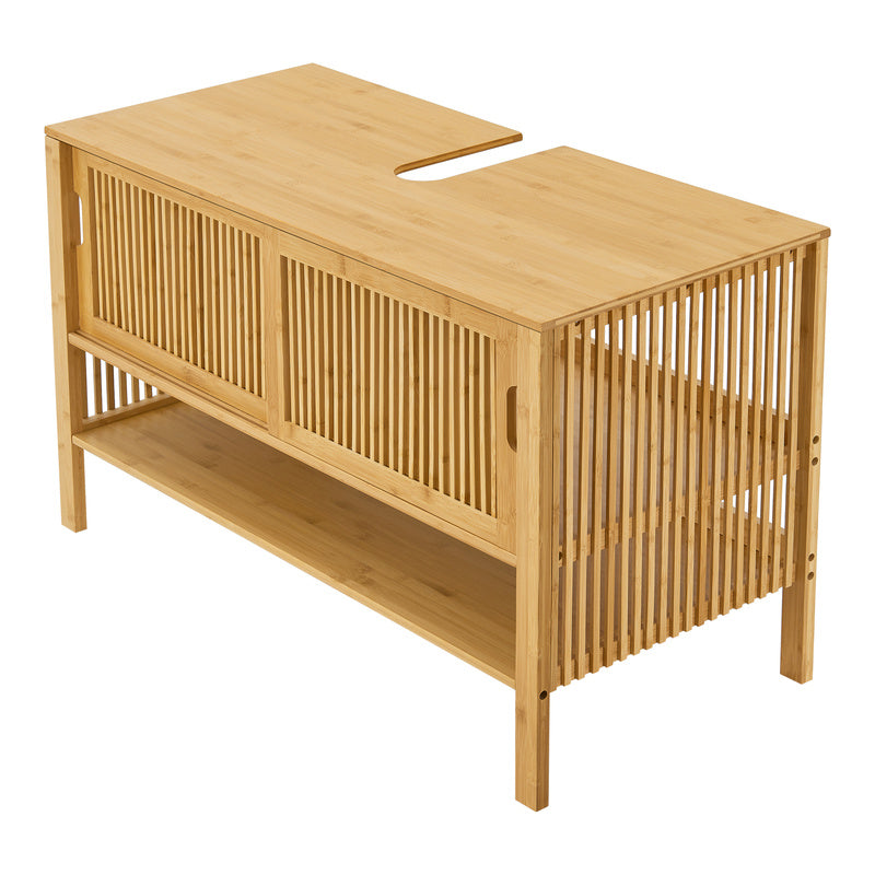 Onderkastje badkamer – wastafelmeubel – kommenkast – badkamerkastje – badkamermeubel – compact design – duurzaam hout – 60x100x45 cm