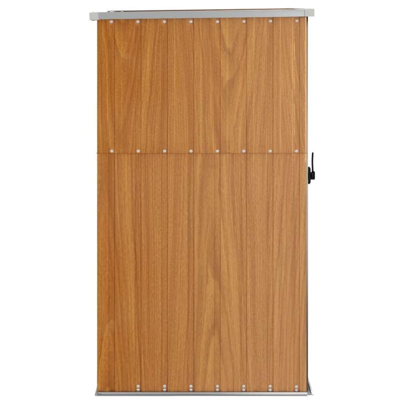 Tuinhuis – Tuinkast – Opbergbox – Buitenopslag – Tuinberging – Gegalvaniseerd Staal – Afmeting 88x89x161 cm – Bruin
