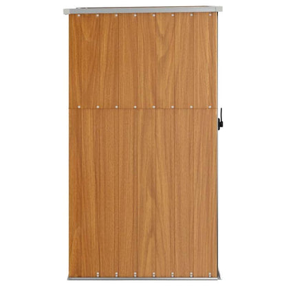 Tuinhuis – Tuinkast – Opbergbox – Buitenopslag – Tuinberging – Gegalvaniseerd Staal – Afmeting 88x89x161 cm – Bruin