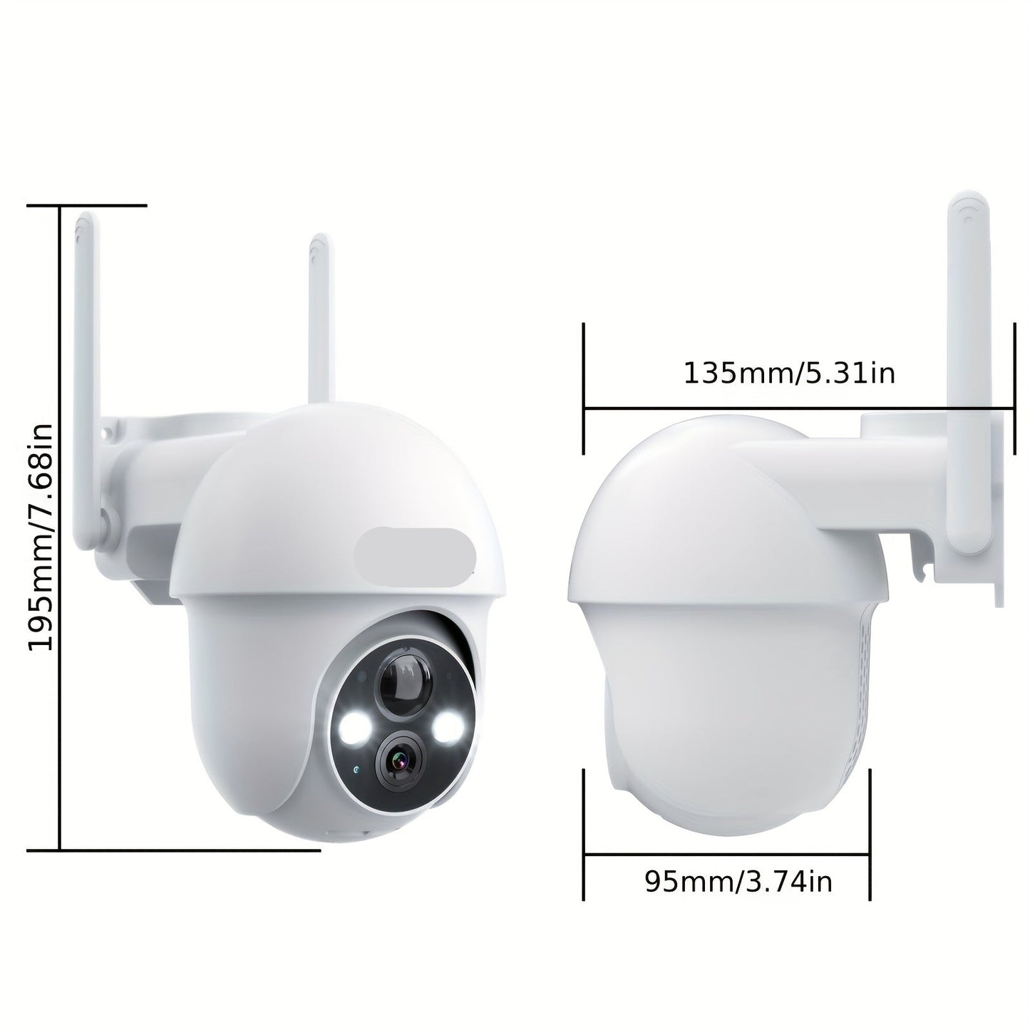 Buitenbeveiligingscamera – Draadloze Beveiligingscamera – Outdoor Camera – Tuincamera – 360° PTZ Draaibaar – 3MP Beeldkwaliteit – Zonne-energie Vandaag