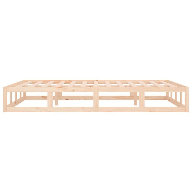 Modern Minimalist Bed Frame Queen Size (140x200cm) - Heavy-Duty Hardwood Construction, Easy Assembly, Sturdy Wooden Slats, Tool-Free Setup for Contemporary Bedrooms - Ideal for Guest Rooms & Master Suites, Simple Design Bed