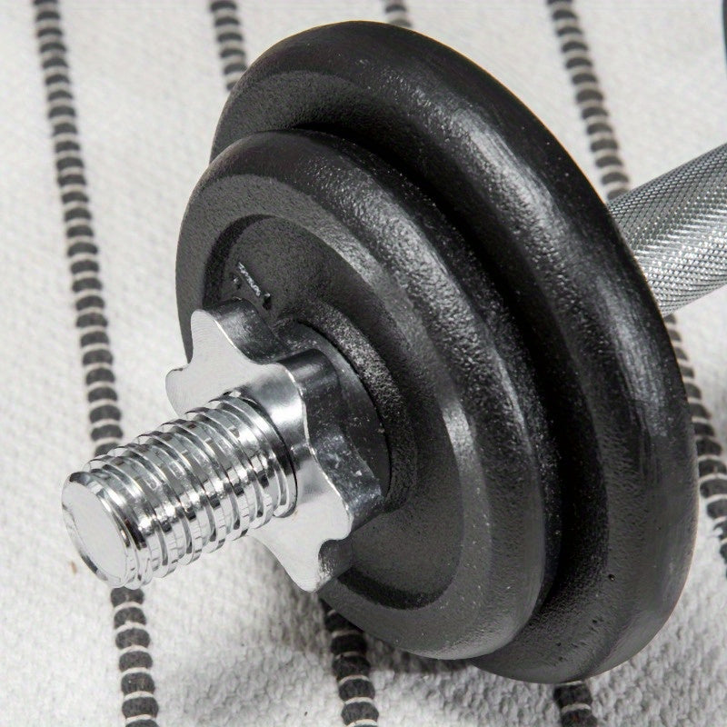 Adjustable Dumbbell Set – Verstelbare Halterset – Dumbbells – Barbell – Gewichtenset – 20kg Zwaar – Roestvrijstalen Stang – Anti-Slip – Duurzaam Gietijzer – Voor Thuis Fitness