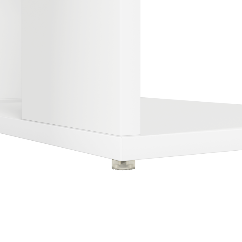 Computer Bureau – Werktafel – Studietafel – Bureau Met Opbergruimte – Thuiswerkplek – Modern Minimalistisch Ontwerp – Stevig Houten Materiaal – Eenvoudige Montage – Wit