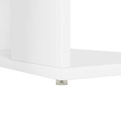 Computer Bureau – Werktafel – Studietafel – Bureau Met Opbergruimte – Thuiswerkplek – Modern Minimalistisch Ontwerp – Stevig Houten Materiaal – Eenvoudige Montage – Wit