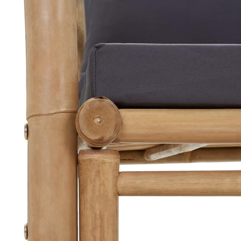 Bamboe Tuinstoel – Buitenstoel – Tuinbank – Patio Stoel – Campingstoel – Ergonomisch Design – Stevig 8-Poots Frame – Natuurlijk Materiaal – Lichtgewicht Durable Frame