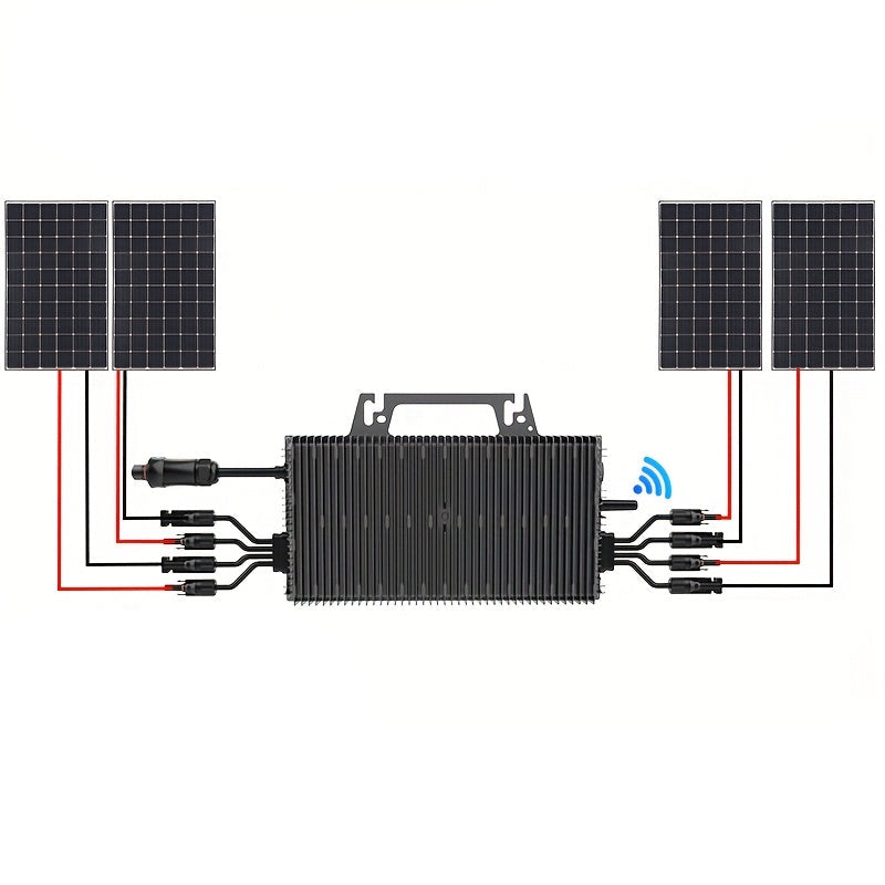 Micro-omvormer – Zonnepaneel Omvormer – Solar Inverter – Micro Inverter – Zonne-energie Converter – 2250W Vermogen – WiFi & Bluetooth Monitoring – Inclusief 5m Kabel