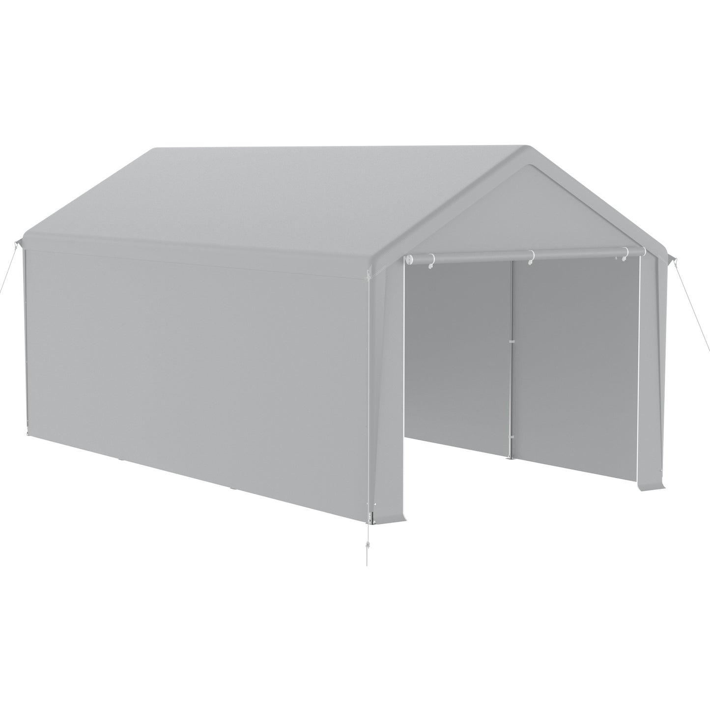 Partytent – Tuinpaviljoen – Opvouwbare Tent – Garage Tent – Overkapping – UV-Bescherming – 3x6 Meter – Met Metalen Frame en Zijwanden met Ventilatie