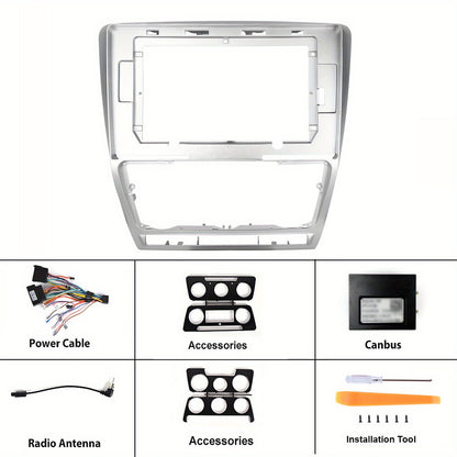 Autorradio – Autoradio – Multimedia Speler – Navigatiesysteem – Touchscreen Unit – 9 Inch 2-DIN – Android 13 Systeem – Draadloze CarPlay & Android Auto – GPS Navigatie & Achteruitrijcamera Met Microfoon