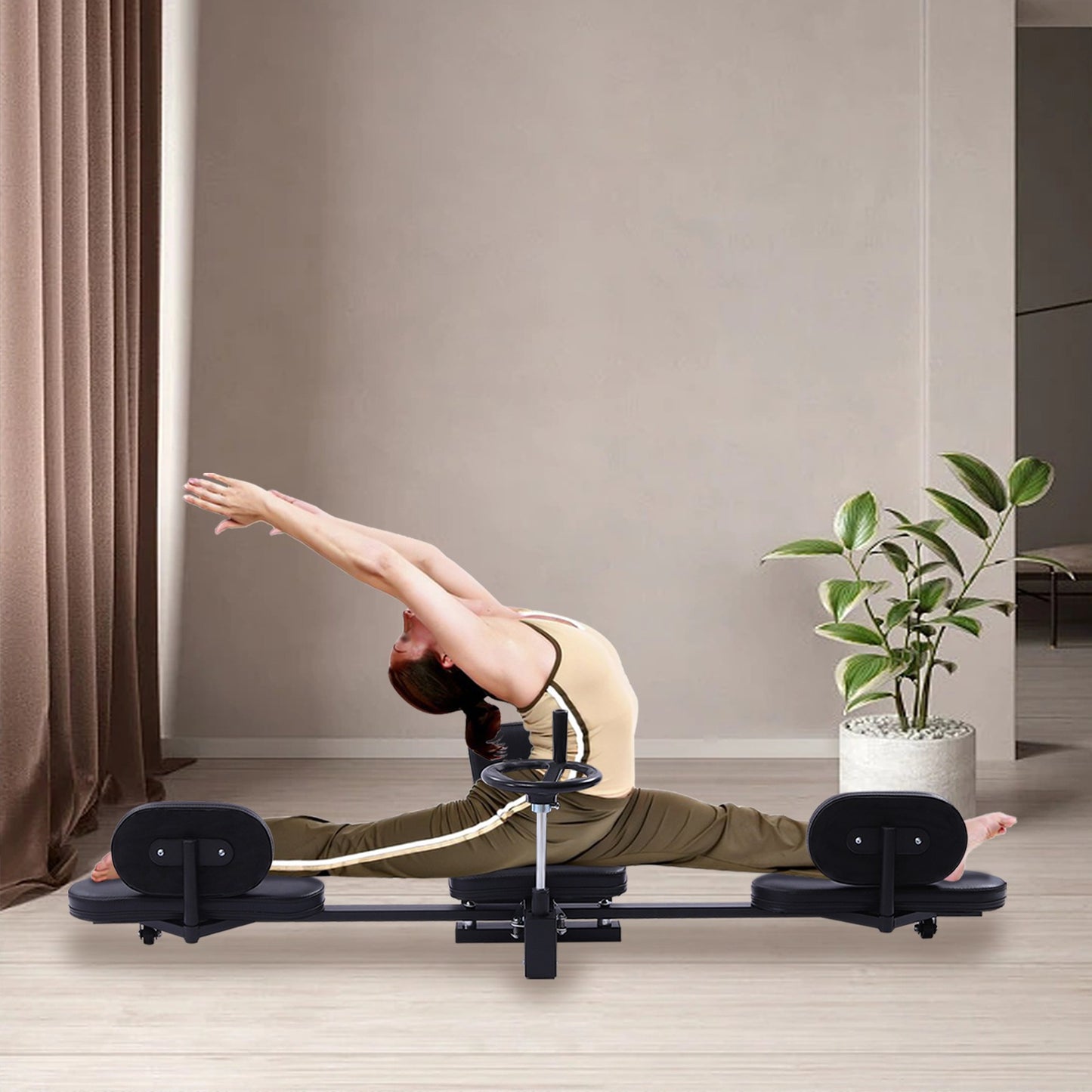 Spiervervoerder – Beenstretcher – Spiertrainer – Stretchapparaat – Flexibiliteitstrainer – Verstelbaar Tot 180° – Stevig Stalen Frame