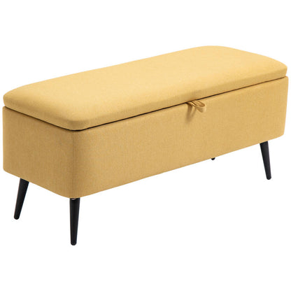 Opbergbank – Opbergbank – Zitbank – Opbergkist – Bank Met Opbergruimte – Kunstlederen Bekleding – Houten Frame – 150 kg Draagkracht – 101x38,5x44,5 cm – Direct Gebruiksklaar