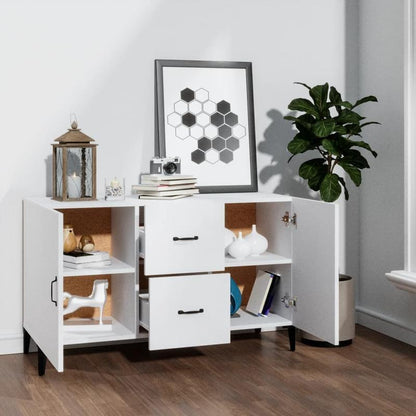 Sideboard – Dressoir – Kast – Opbergmeubel – Wandkast – Wit – Treated Wood – 100x36x60 cm – Sterk en Vochtbestendig