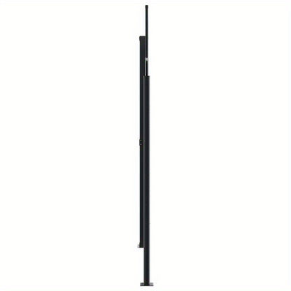 Extra Groot Uittrekbaar Privacy Scherm – Windscherm – Tuinafscheiding – Balkon Scherm – Zonwering – Stevig Metaal Frame – Scheurbestendig Doek – 200x1200 cm – Wit/Zwart