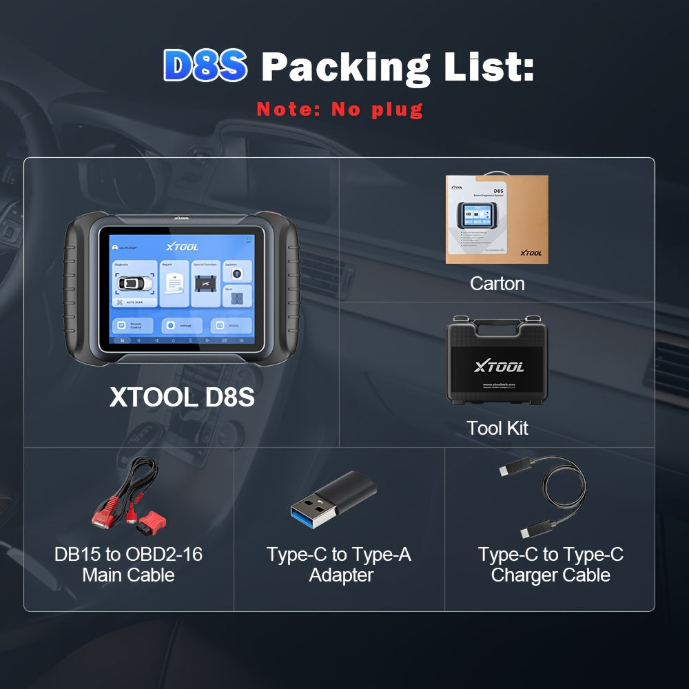 Autodiagnosetool – OBD2 Scanner – Foutcode Uitlezer – Auto Scanner – Diagnoseapparaat – 8 Inch Touchscreen – Ondersteunt CAN FD & DOIP