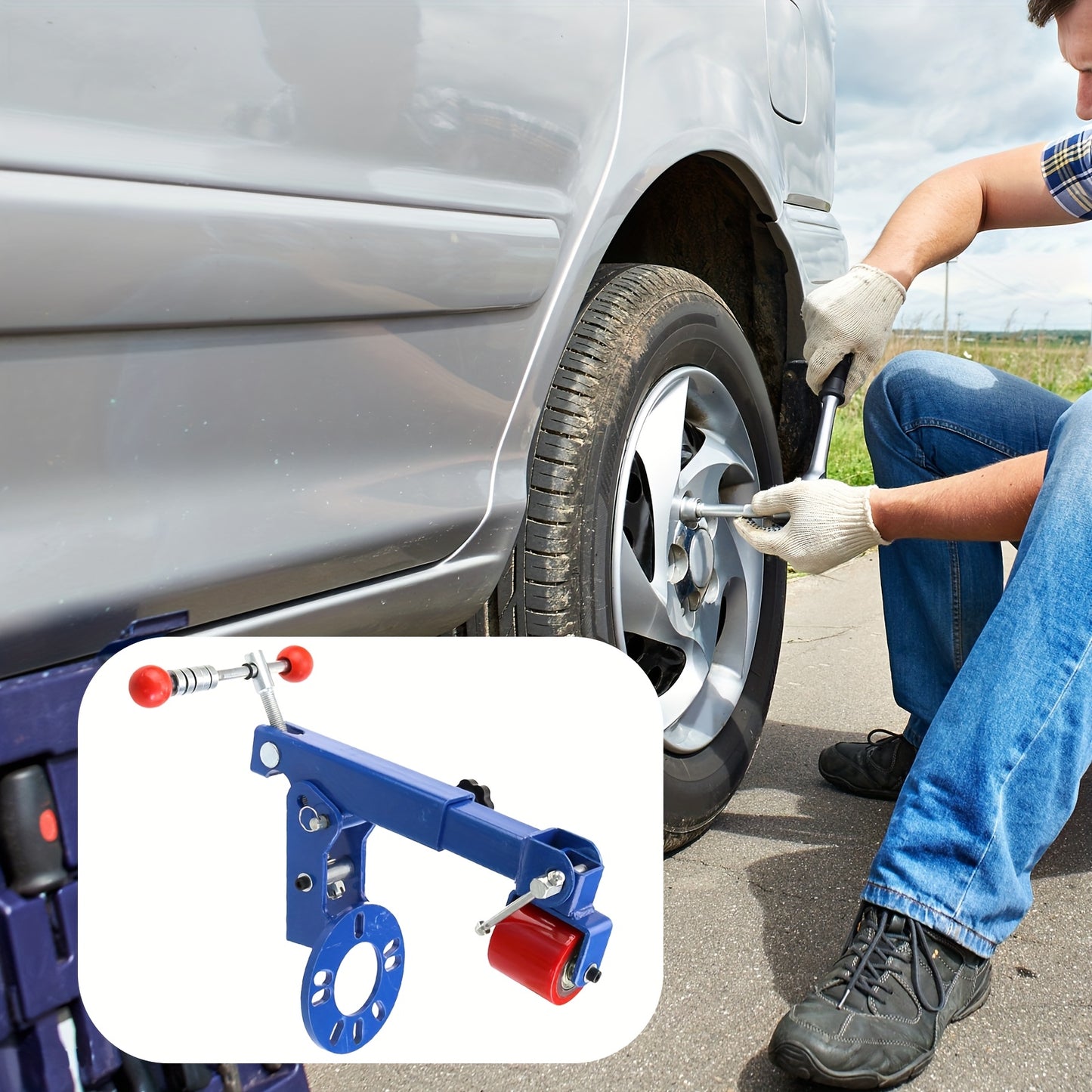 Spatbordroller – Fender Roller – Wielkastverbreding Tool – Uitrolhulp – Auto Wiel Rand Vormer – Roestvrij Staal – Robuuste Basis – Precisie Rollenmechanisme