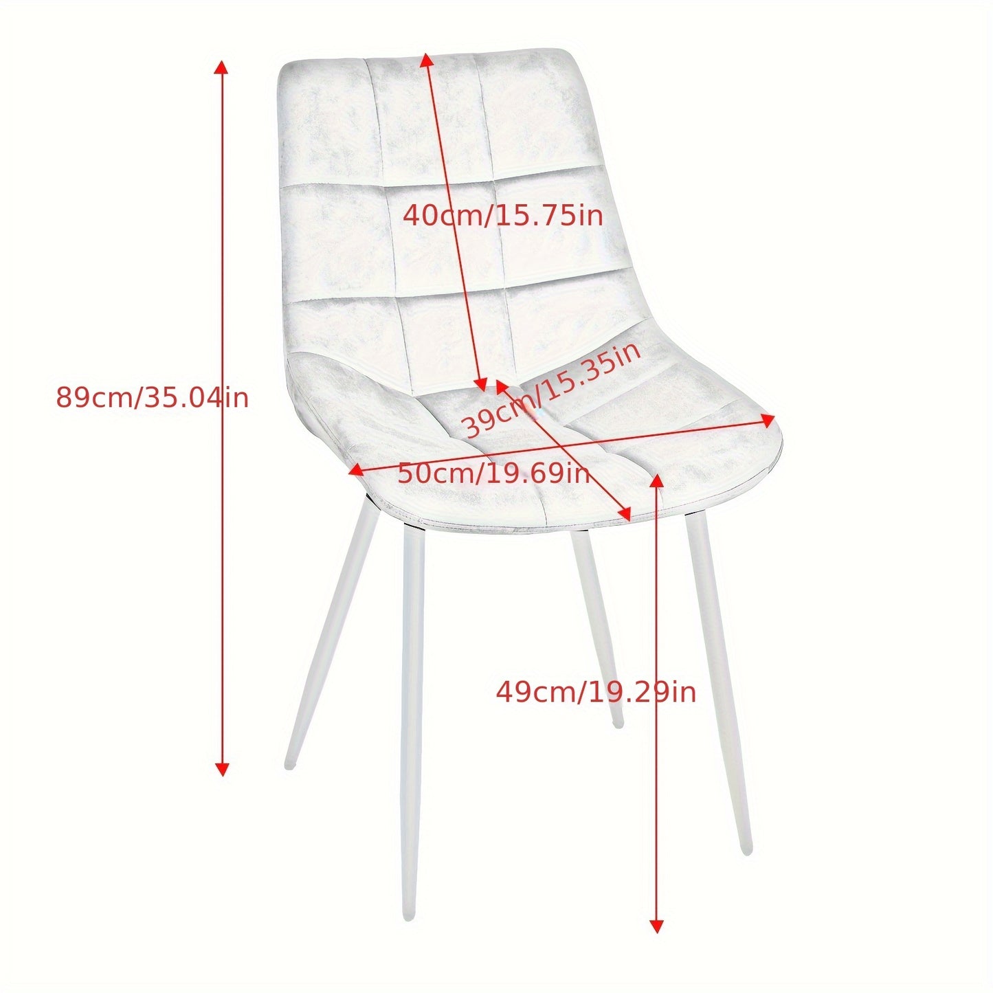 2pcs Black Velvet Dining Chair, Kitchen Upholstered High Back Chair, Visitor Reception Chair, for Kitchen Restaurant Reception Room, Metal Frame, Seat Height 49cm, Commercial Space Chairs, Upholstered Guest Seating, Metal Fra