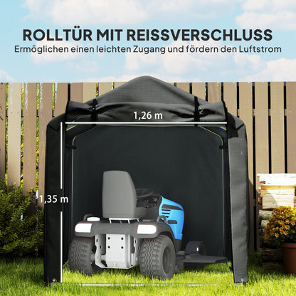 Garagecaravanhoes – Opbergtent – Beschermhoes – Stallingstent – Afdekhoes – Waterdicht – UV-bestendig – 220x157x165 cm – Met Ritsdeur
