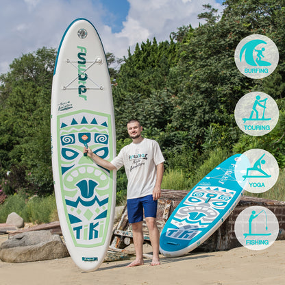 Opblaasbaar Paddle Board – SUP Board – Stand Up Paddle – Inflatable Sup – Watersportboard – 320x84x15 cm – Robuust PVC – Stabiel en Comfortabel