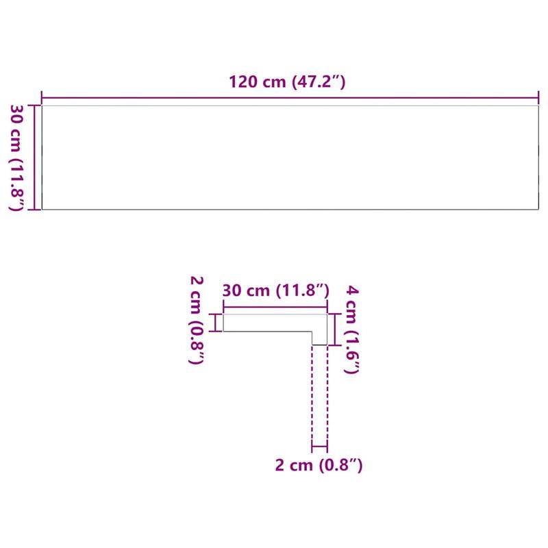 Trapbomen – Traptreden – Trapbescherming – Antislip Traplatten – Donker Eikenhout – 120x30x2 cm – Massief Hout – Antislip Oppervlak