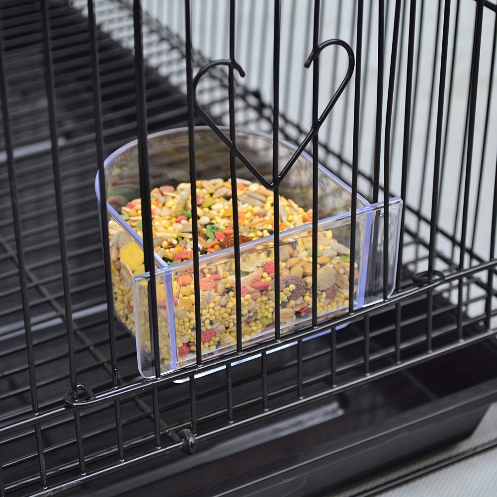 Vogelkooi – Vogelkooi Voor Parkieten – Kooi Voor Kanaries – Reiskooi Vogel – Broedkooi Vogels – 75,5x45x45 cm Zwart Metaal – Met Scheidingspaneel & Uitschuifbare Bodemtray
