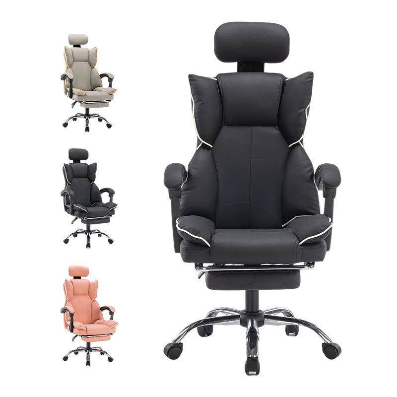 Executive Office Chair with Foot Rest High Back Office Chair Computer Gaming Chairs Black
