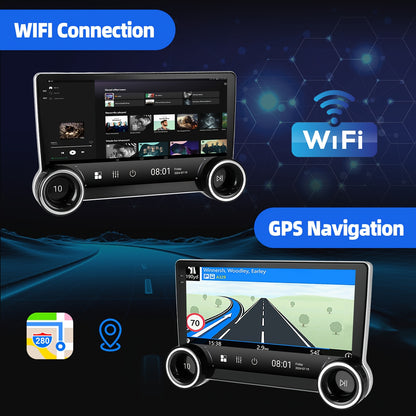 Android 14 Car Stereo – Auto Multimedia Systeem – Navigatie Unit – Touchscreen Radio – Draadloze CarPlay – 10,1 Inch IPS Scherm – 4GB RAM & 64GB Opslag – AHD Achteruitrijcamera & Externe Microfoon