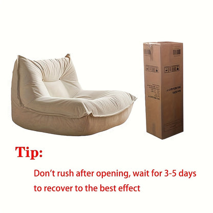 Stoffen Loungebank – Zitbank – Relaxbank – Bankstel – Loungesofa – Grijs-Wit – Ergonomisch Memory Foam – Onderhoudsvriendelijk Polyester