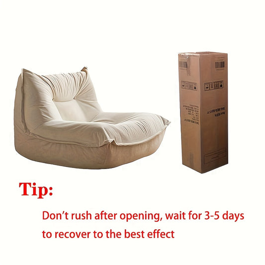 Stoffen Loungebank – Zitbank – Relaxbank – Bankstel – Loungesofa – Grijs-Wit – Ergonomisch Memory Foam – Onderhoudsvriendelijk Polyester