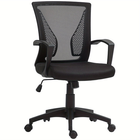 Bureaustoel – Office Chair – Kantoorstoel – Draaistoel – Bureaustoelen – Kantelfunctie – Verstelbare Zithoogte – Max. 120 kg – Zwart
